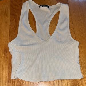 Cream Zara Tank Top (Small)